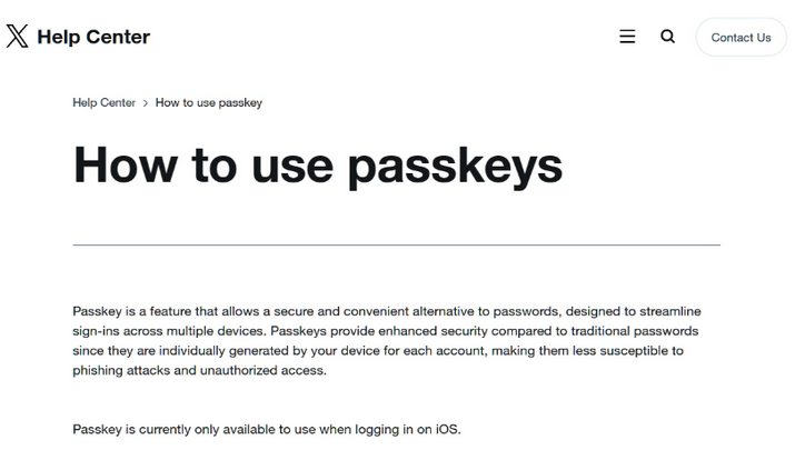 瑞金苹果维修店铺分享iOS用户如何通过通行密钥(Passkey)登录 