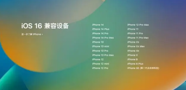 瑞金苹果手机维修分享iOS16.1.1支持哪些设备 